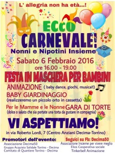 Carnevale a Decima sabato 6 febbraio 2016